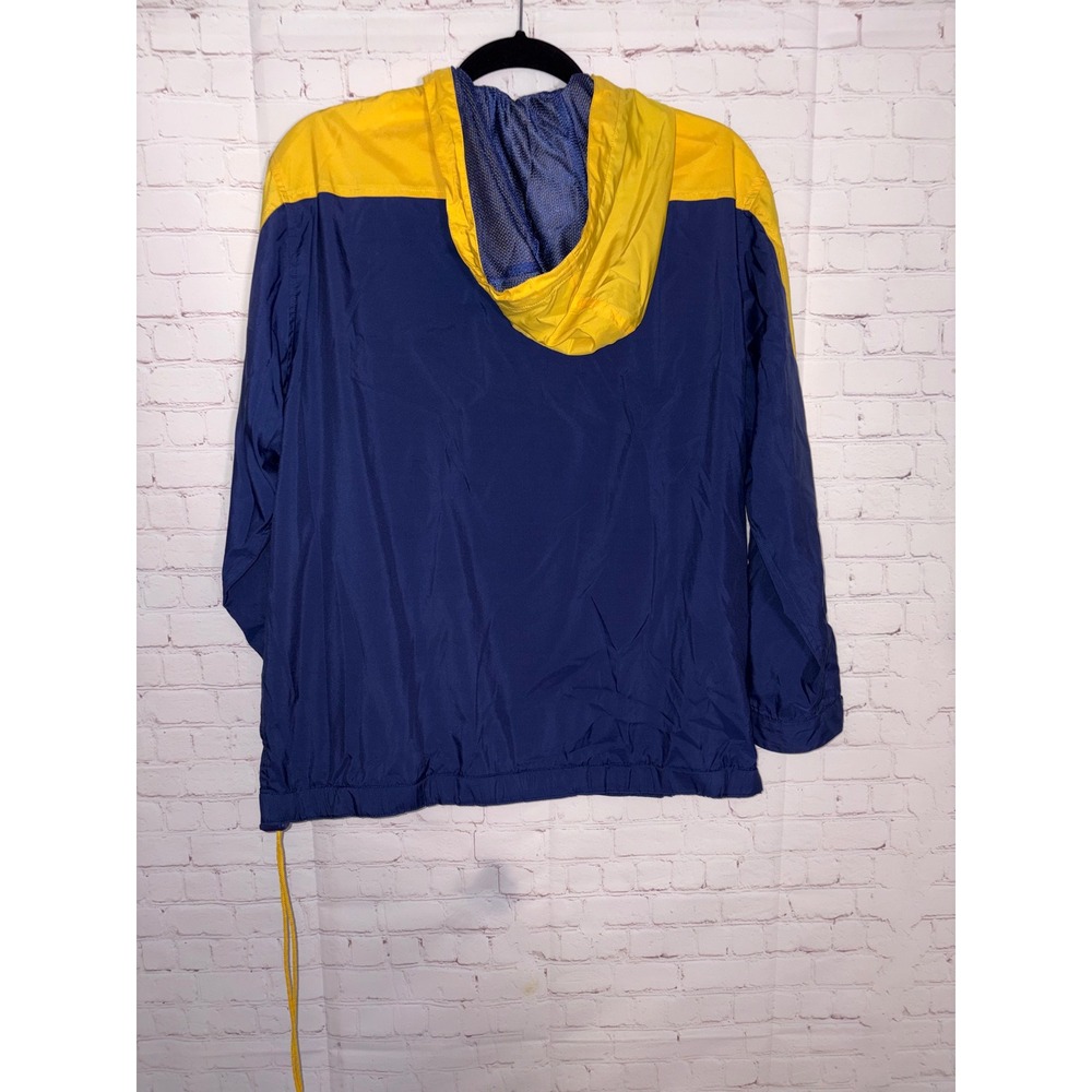Lauren Ralph Lauren Petite Vintage Y2K Colorblock Windbreaker Navy Yellow PM - Picture 2 of 4